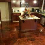 Metallic Marble Concrete Kitchen Flooring