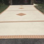 Decorative concrete coating residential driveway Tennessee