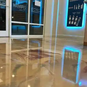 Metallic marble epoxy concrete floor knoxville tennessee